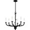 Quoizel Oakley Chandelier 6 Lights Earth Black OAK5025EK - alternate 2
